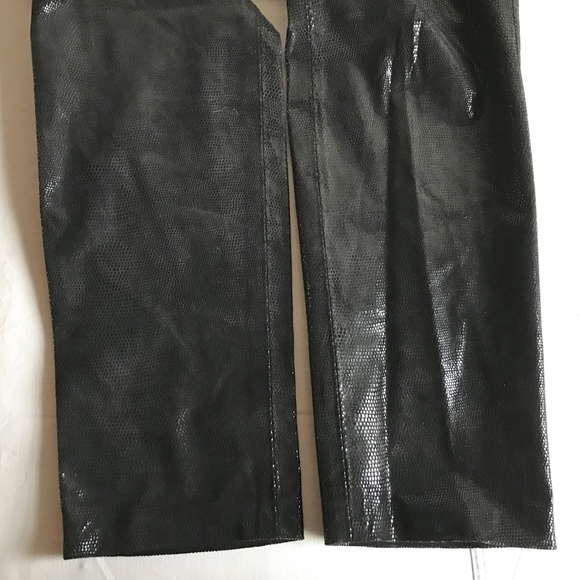 Isabel Black Shimmery Jeans Style Pants 10 - Picture 5 of 8